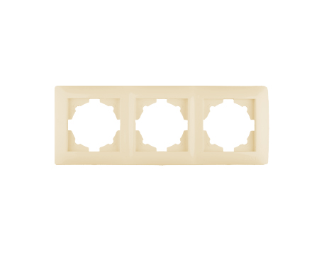 Plaque triple beige