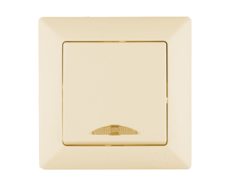 Interrupteur simple lumineux beige