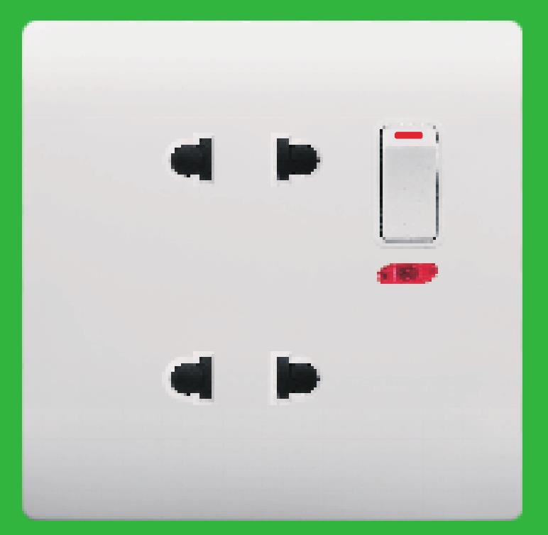 YAKINOVELA  series1G 4holes with switch with neonNR-024