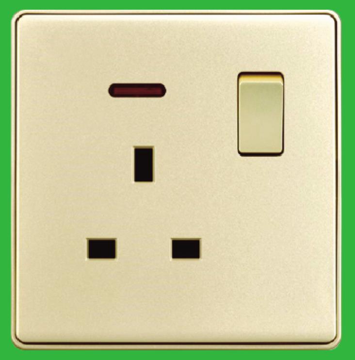 YAKIELEGANT series1G 13A socket with neonT1-035