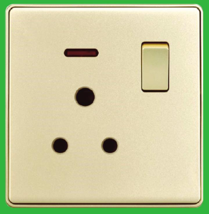 YAKIELEGANT series1G 15A socket with neonT1-036